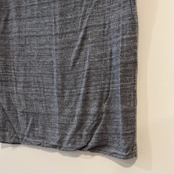 Ann Taylor LOFT Heather Gray Medium Pencil Skirt 24” Length Casual Stretch - Picture 3 of 6